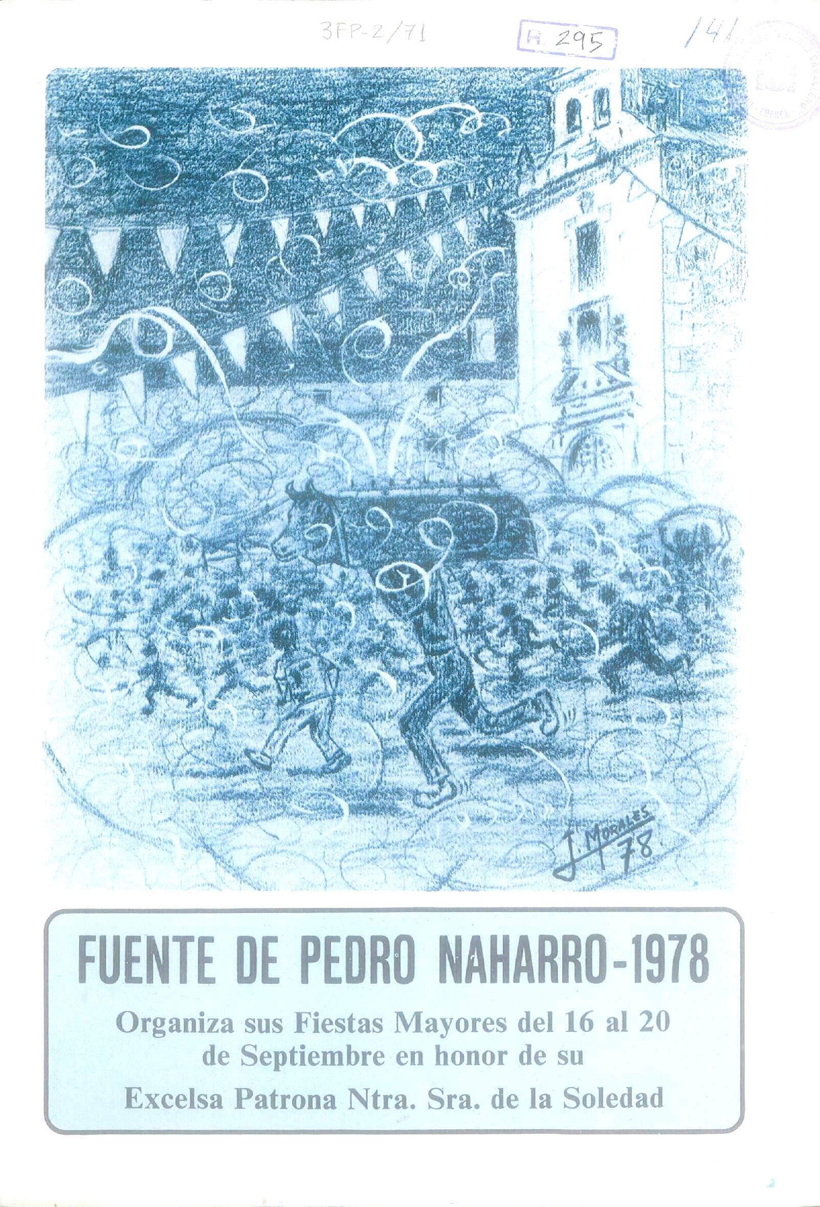 Fiestas patronales en honor a Nuestra Señora de la Soledad 1978 Fuente de Pedro Naharro